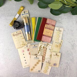 Lot of Vintage Sewing Supplies, Bias Binding,